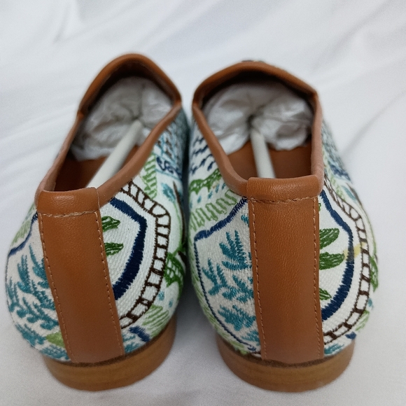 NEW RAMON TENZA Boho Multicolor Embroidered Women's Loafers (#867) - Picture 5 of 6